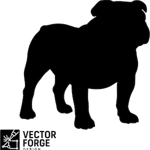 Bulldog Vector cut file. (.DXF, .PNG, .Ai for CNC cutting, Plotting, Plasma)