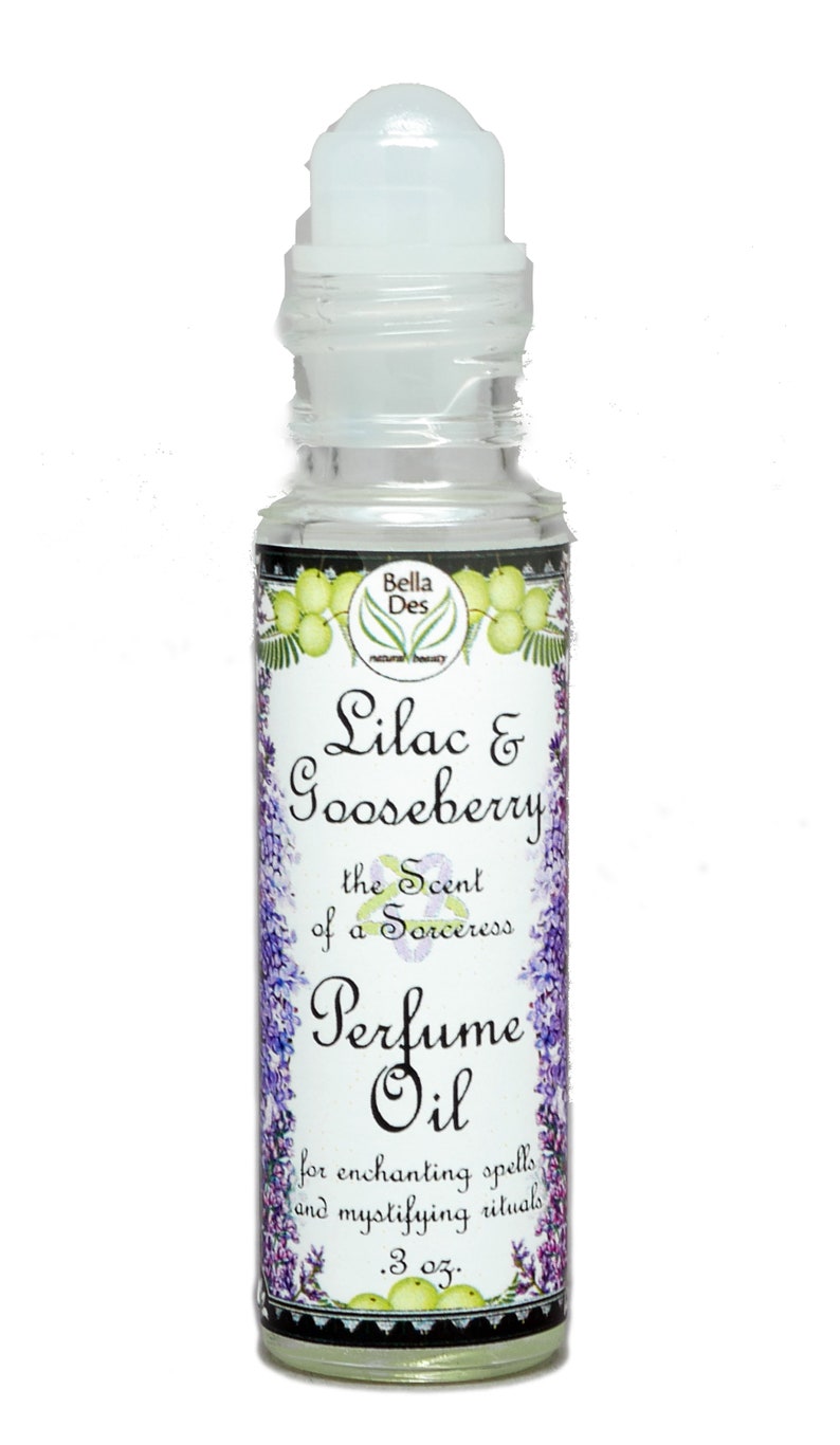 Lilac and Gooseberry Perfume Oil 0.3 ounce 10mL roll on bottle Yennefer Scent of a Sorceress Lilac and Gooseberries image 5