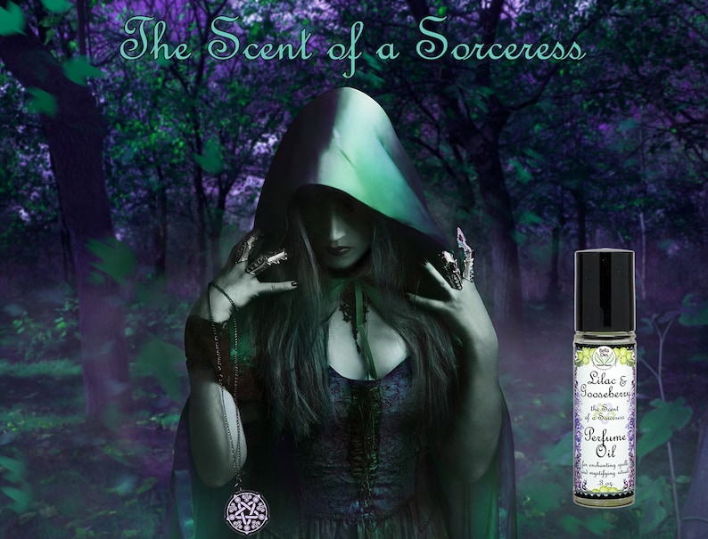 Lilac and Gooseberry Perfume Oil 0.3 ounce 10mL roll on bottle Yennefer Scent of a Sorceress Lilac and Gooseberries image 8