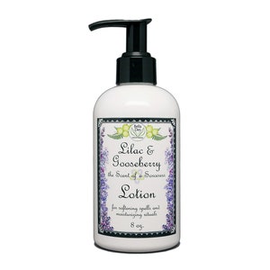 Lilac and Gooseberry Moisturizing Body Lotion | 8 ounce bottle | Yennefer Scent of a Sorceress | Lilac and Gooseberries