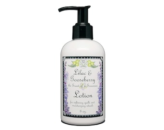 Lilac and Gooseberry Moisturizing Body Lotion | 8 ounce bottle | Yennefer Scent of a Sorceress | Lilac and Gooseberries