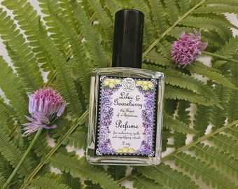 Lilac and Gooseberry Perfume Spray | 2 ounce (60mL) glass bottle | Yennefer's Scent | Lilac & Gooseberries