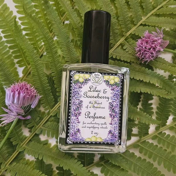 Lilac and Gooseberry Perfume Spray | 2 ounce (60mL) glass bottle | Yennefer's Scent | Lilac & Gooseberries