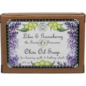 Lilac and Gooseberry Soap | 4.5 oz bar | Handmade Soap from Olive and Natural Oils | Yennefer Scent of a Sorceress