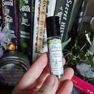 Lilac and Gooseberry Perfume Oil 0.3 ounce 10mL roll on bottle Yennefer Scent of a Sorceress Lilac and Gooseberries image 4