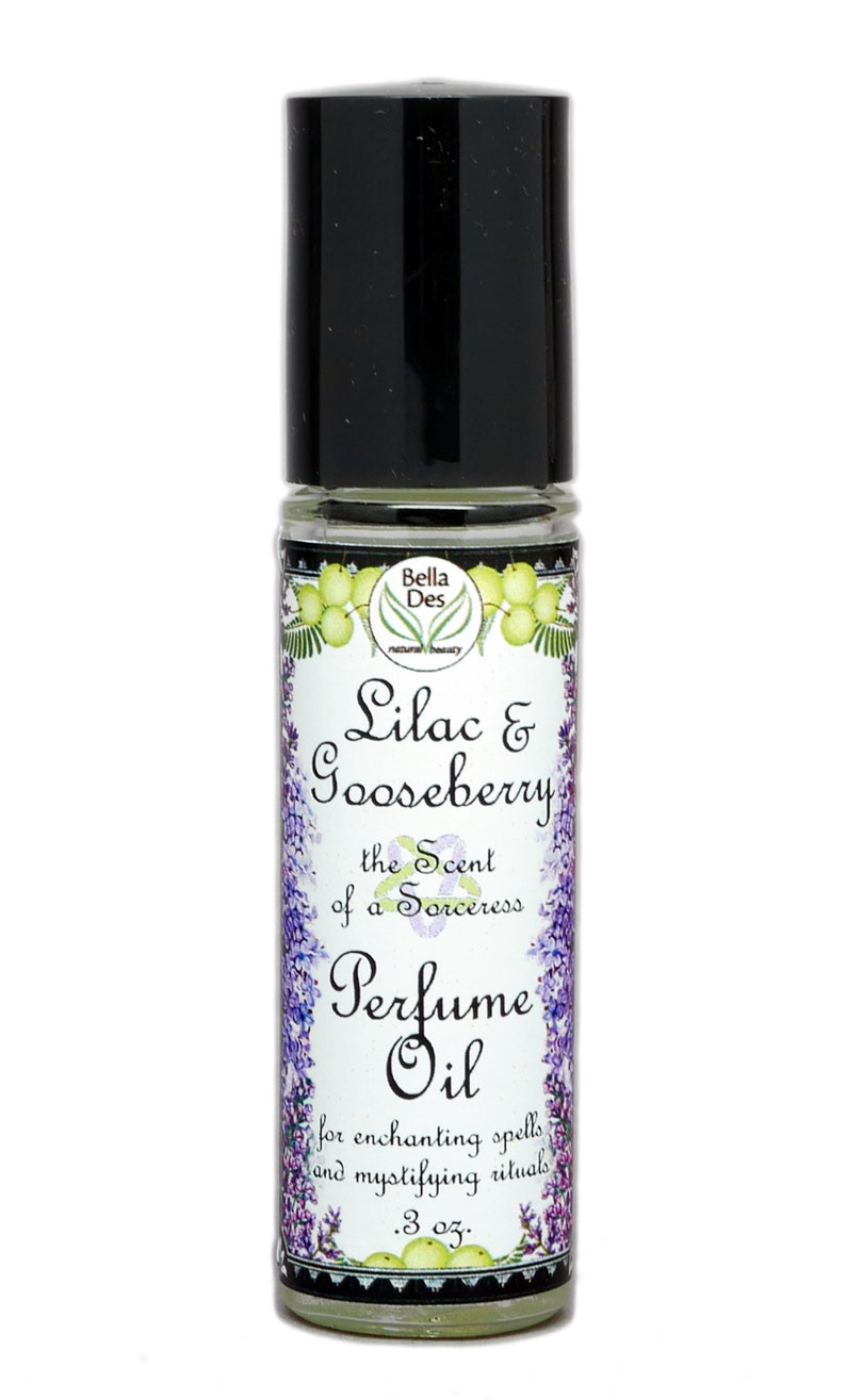 Lilac and Gooseberry Perfume Oil 0.3 ounce 10mL roll on bottle Yennefer Scent of a Sorceress Lilac and Gooseberries image 3