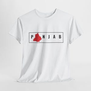 Punjab Iconic  T-Shirt | Unique Punjabi Map Design | Best Gift | Limited Stock | Singh | Kaur | Punjab T-Shirt | Punjabi Gift | Singh Shirt