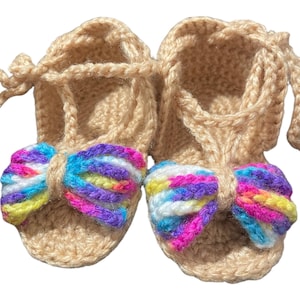 baby girls shoes, crochet baby sandals, summer sandals for baby