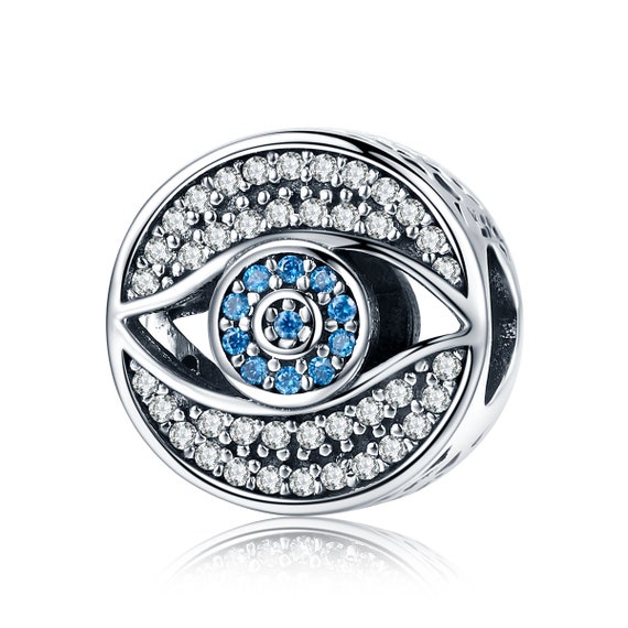 LNQOBU 925 Sterling Silver Charm Bead - Cubic Zirconia Dangle Pendant For Bracelets & Necklaces (Fits Pandora Style)