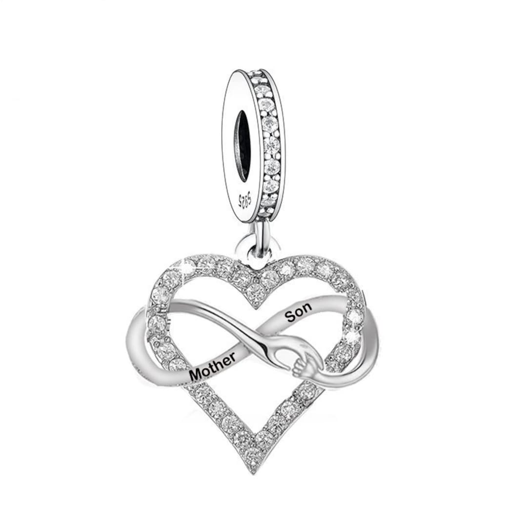 Charm Pendant Mother And Son Heart Pandora Charm Mother And Son