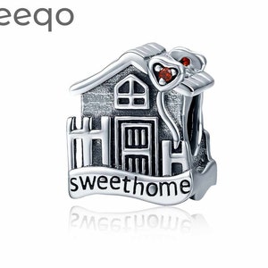 Bedels voor Pandora armband, Sweet Home Loft Villa charme, bedels voor armband, 925 sterling zilveren bedels, Fit Pandora Charms