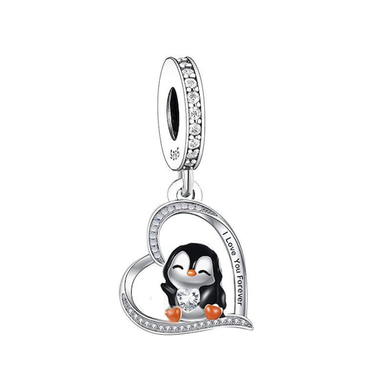 Penguin Family Love Charms – Lucky Charm Beads For Bracelets, Gift For Mom, Christmas, Valentine's Day