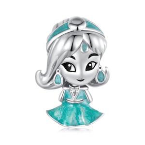 Fairytale Princess Girl Charm, Charms for Pandora Bracelet, For Pandora Charm Bracelet, Fit Pandora Charms, 925 Sterling Silver Charms