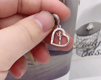 MEETCCY Sterling Silver Family Charms - Grandma Grandpa Dad Mom Charm Bracelet Pieces