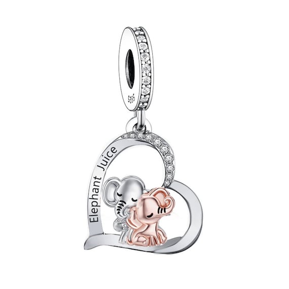 Elephant I Love You Heart Dangle Charm, Fit Pandora Charms, Charms for  Pandora Bracelet, 925 Sterling Silver Charms