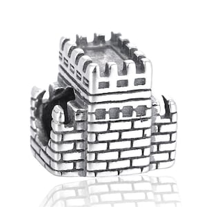 Charm de la Gran Muralla, Charms de plata de ley 925, Charms para pulsera Pandora, Charms para pulsera, Charms compatibles con Pandora