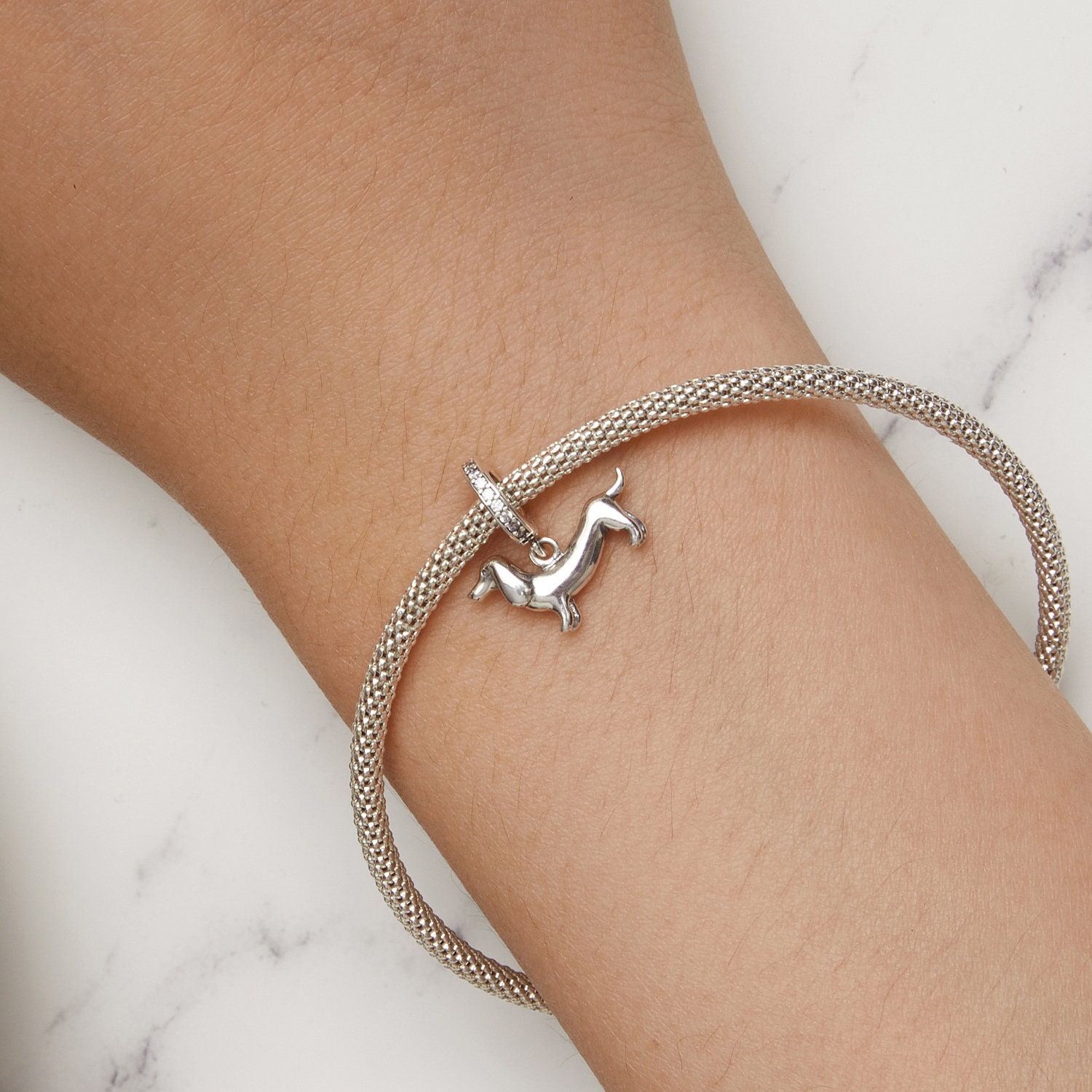 Dachshund charm for pandora bracelet best sale