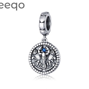 AEEQO Mysterious Scorpion Pendant Charm, Fit Pandora Charms, Charms for Bracelet, Charms for Pandora Bracelet, 925 Sterling Silver Charms