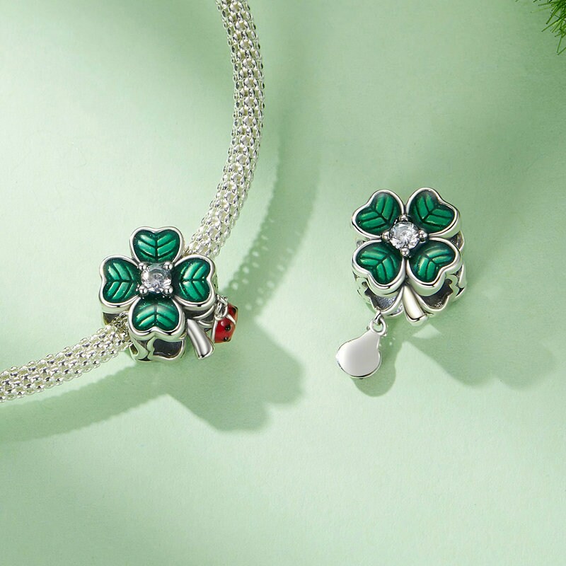 TheCharmWorks Ciondolo Portafortuna Trifoglio In Argento Sterling: Un Gioiello Dal Significato Speciale - 6