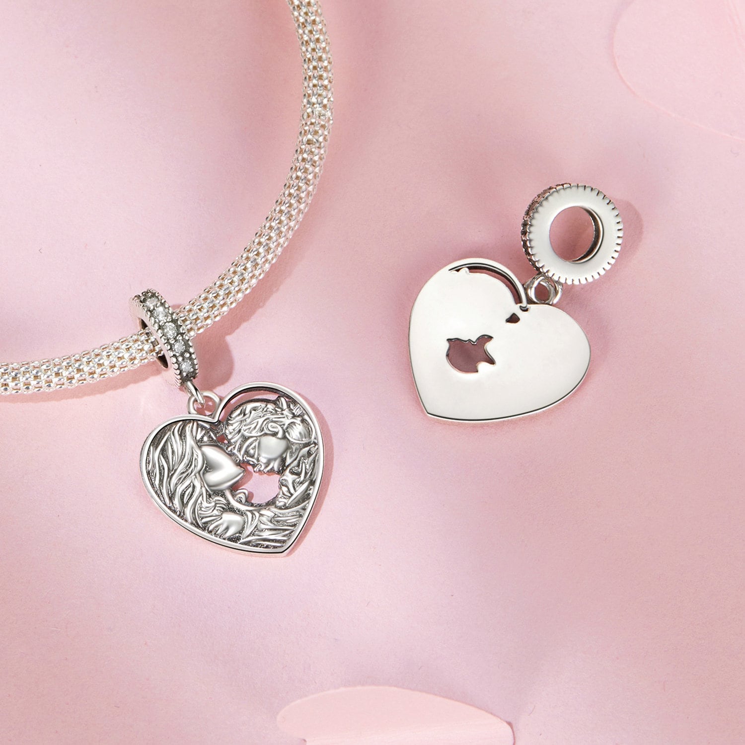 Talisman Jewelry Ciondolo Cuore Lauburu Double Face Per Bracciale – Argento 925 – 11 Mm – Con Confezione Regalo - 3
