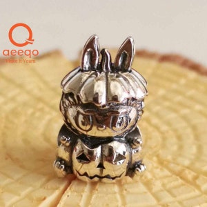 Charms for Pandora Bracelet, Pumpkin labubu Charm, Charms for Bracelet, 925 Sterling Silver Charms, Fit Pandora Charms