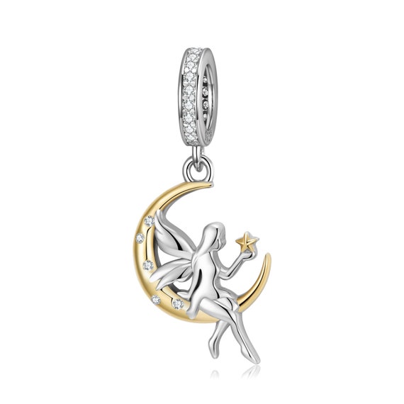 Pandora蝶々ブレスレット 月チャーム Pandora蝶々ブレスレット 月チャーム バタフライ ミニ ダングル