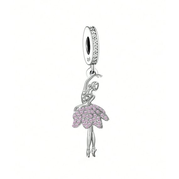 Collier Danse Fille - Pendentif Ballet Initiale Cadeau Récital
