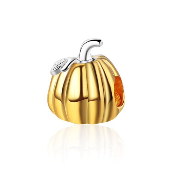 Gold Pumpkin Charm 925 Sterling Silver Charms Fit Pandora Charms Charms for Pandora Bracelet for Pandora Charm Bracelet Etsy