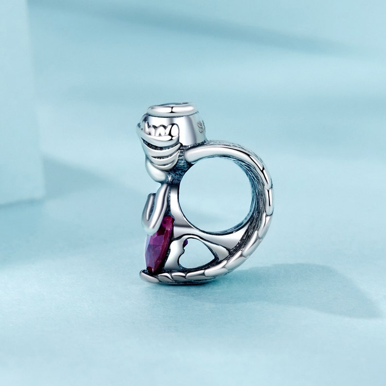 Red zircon charm angel, additional image 2