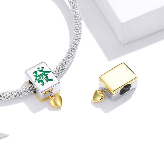 Charms for Bracelet Mahjong Charm Good Fortune Charm Charms for Pandora Bracelet Fit Pandora Charms 925 Sterling Silver Charms Etsy