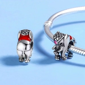 Thailand Lucky Elephant Charm,Charms for Pandora Bracelet,925 Sterling Silver Charms,Charms for Bracelet,Fit Pandora Charms
