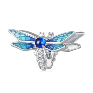 Exquisite Dragonfly Charm, For Pandora Charm Bracelet, 925 Sterling Silver Charms, Charms for Pandora Bracelet, Fit Pandora Charms