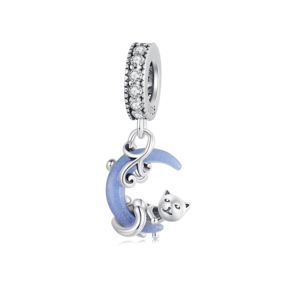 LOVANS Ciondolo Per Bracciale In Argento 925 - Forma Animale Carino, Charm Per Fai-da-Te, Regalo Con Panno - 3