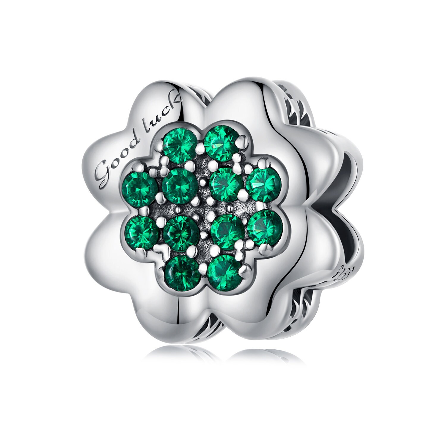 最終値下げ! ZOBAGS GOOD LUCK CHARM メッセンジャー Good Luck Four-leaf Clover Charm, 925 Sterling Silver Charms