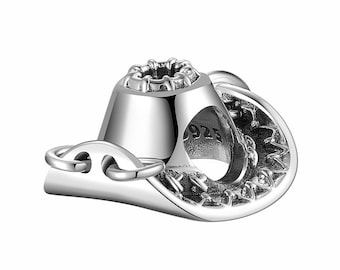 Western Cowboy Hat Charm, 925 Sterling Silver Charms, Charms for Pandora  Bracelet, For Pandora Charm Bracelet, Fit Pandora Charms
