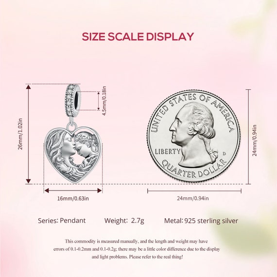 Bracciale Con Ciondolo In Argento Sterling 925 "Mamma - Foto 3