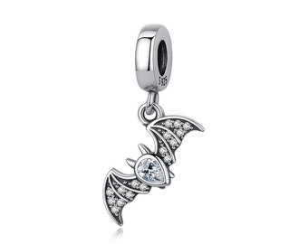 Bat Halloween Pendant Charm 925 Sterling Silver Charms For Pandora Charm Bracelet Fit Pandora Charms Charms for Pandora Bracelet