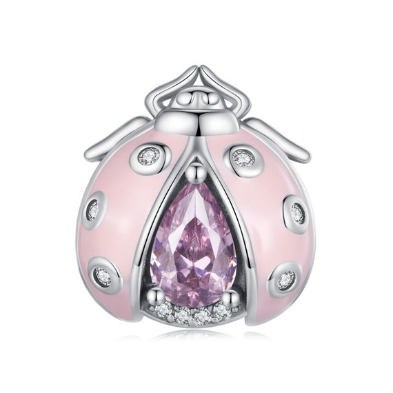 Pink ladybug pandora charm sale