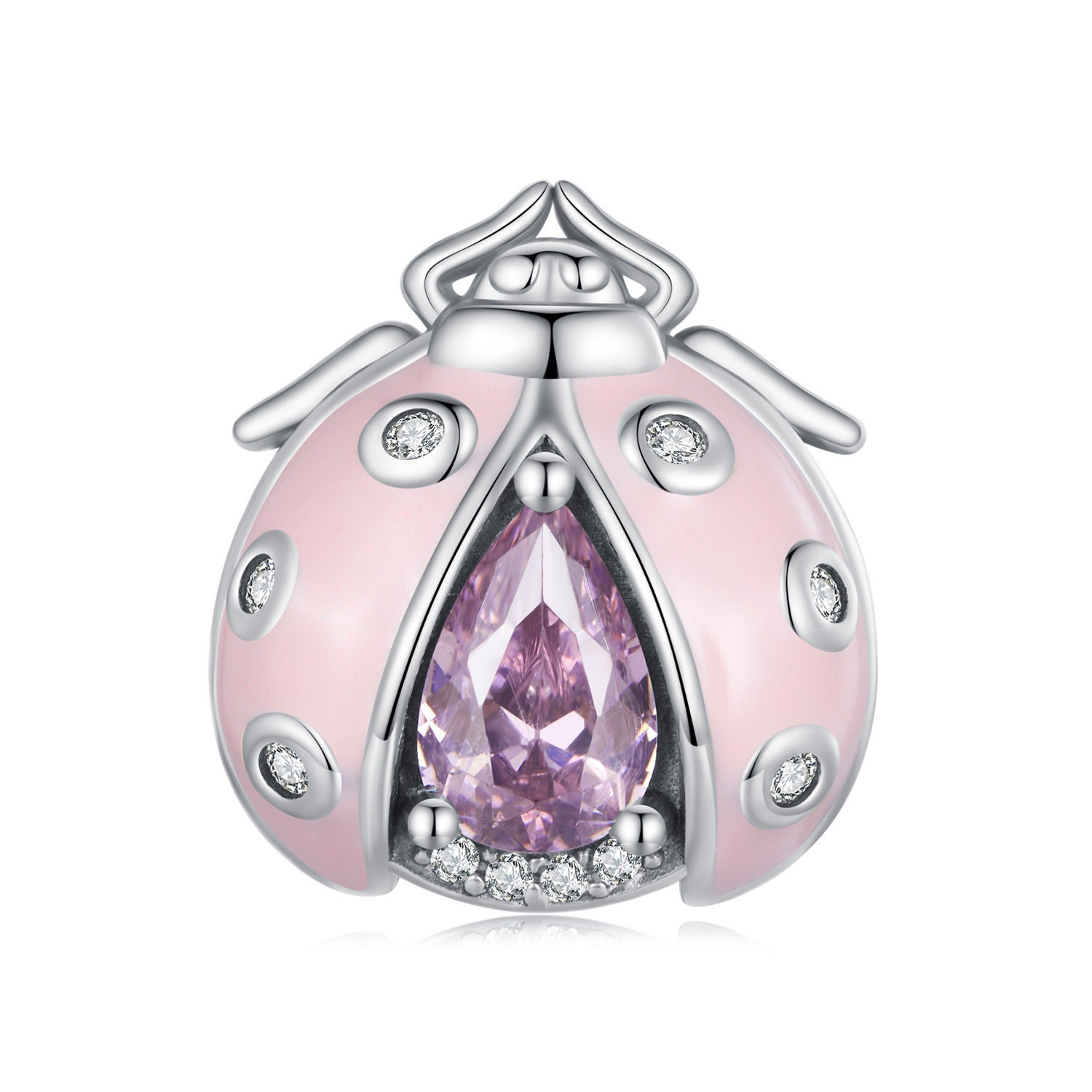 Pink ladybug pandora charm sale