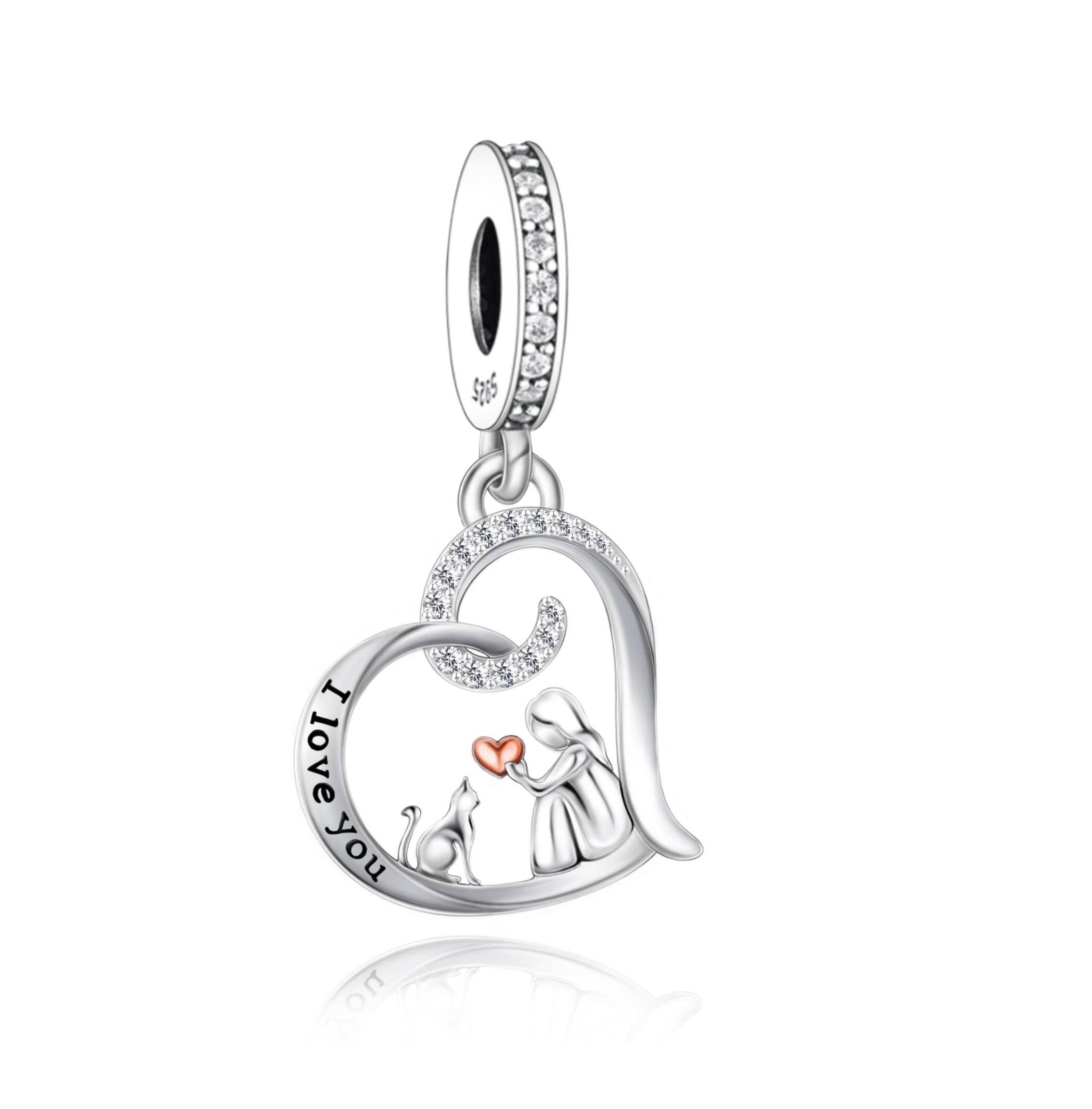 Keltisches Armband 925 Sterling Silber Mit Mondstein - Glücksbringer Für Mama & Tochter