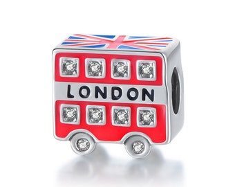 ロンドン ダブルデッカーバス チャーム、パンドラ チャームに ロンドン ダブルデッカーバス チャーム、パンドラ チャームに