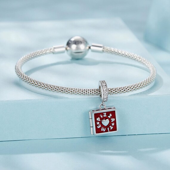 Buy Funny Pizza in Box Charm Charms for Pandora Bracelet for Pandora Charm Bracelet Fit Pandora Charms 925 Sterling Silver Charms Online in India Etsy