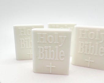 Mini 3D Printed Holy Bible Set, Dollhouse Miniature, Faith Craft Supplies
