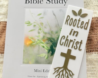 3D Printed Bookmark, Rooted in Christ, Christian Gift, book lover, faith based gift, Bible study group, gift for friends, gift for sisters