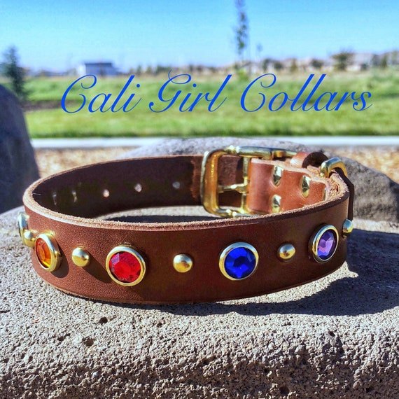 infinity stone dog collar