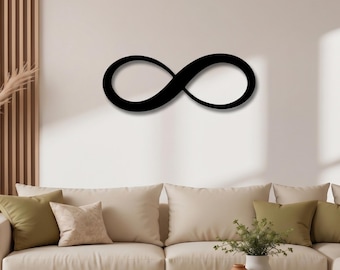 Metal Infinity Art, Romantic Bedroom Sign, Couple Gift Idea, Endless Love Metal Sign, Simple Wall Decor, Minimalist Home Sign