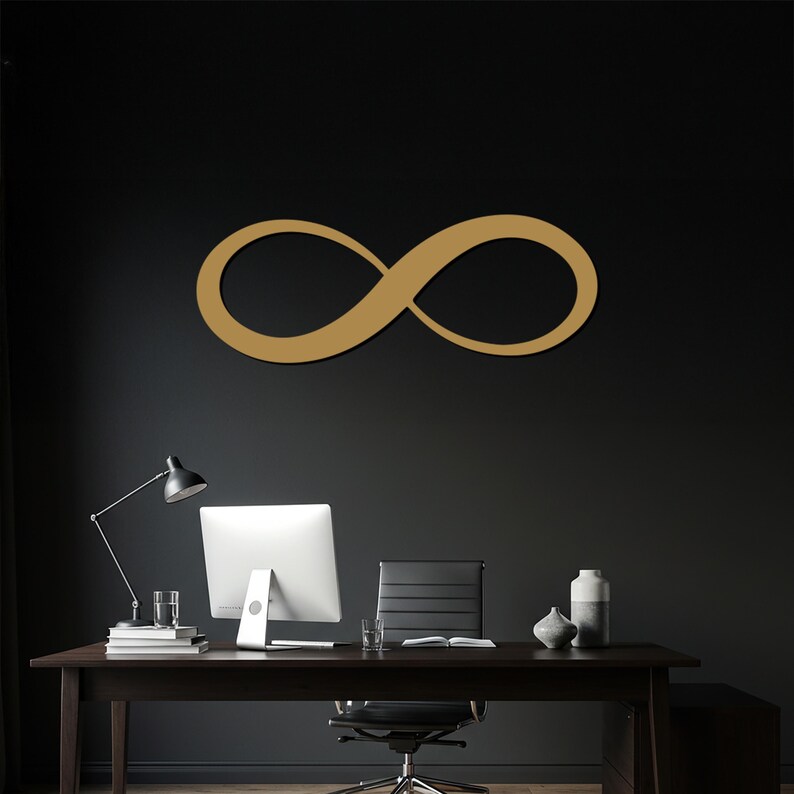 Minimalist Metal Infinity Symbol Wall Art - Modern Home Decor - Etsy