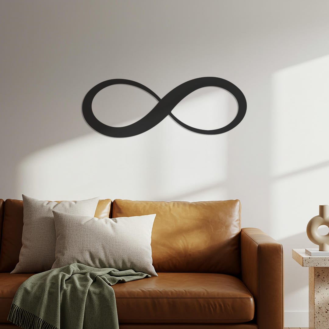Minimalist Metal Infinity Symbol Wall Art - Modern Home Decor - Etsy UK