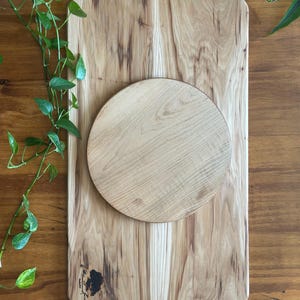Large 9&quot;, 10&quot;, 12&quot; Round Cheese Board, Round Cutting Board, Round Charcuterie Board, Round Serving Tray, Housewarming Gift, Custom Sizes