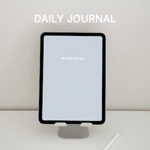 Daily Journal | GoodNotes Template | iPad Digital Journal | Undated PDF Journal | Minimalist | Morning & Evening Prompts